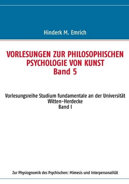 Produktbild: Vorlesungen zur philosophischen Psychologie von Kunst. Band 5