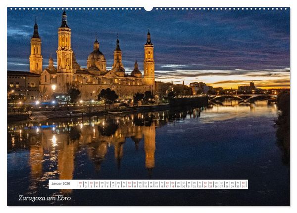 Produktbild: Von Festung bis Flamenco (hochwertiger Premium Wandkalender 2026 DIN A2 quer), Kunstdruck in Hochglanz