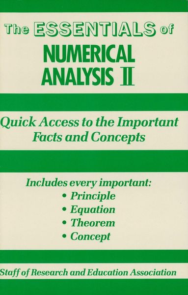 Produktbild: Numerical Analysis II Essentials