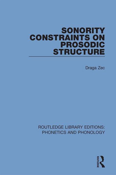 Produktbild: Sonority Constraints on Prosodic Structure