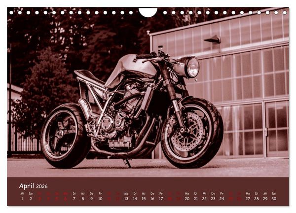 Produktbild: Custombikes 2026 (Wandkalender 2026 DIN A4 quer), CALVENDO Monatskalender