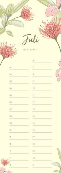 Produktbild: Geburtstagskalender Floral