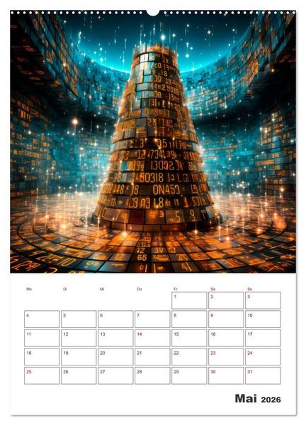 Produktbild: KRYPTO Cooler Terminplaner (Wandkalender 2026 DIN A2 hoch), CALVENDO Monatskalender