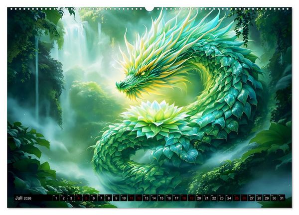 Produktbild: Mythos trifft Botanik &ndash; Die geheimnisvollen Drachenpflanzen (hochwertiger Premium Wandkalender 2026 DIN A2 quer), Kunstdruck in Hochglanz