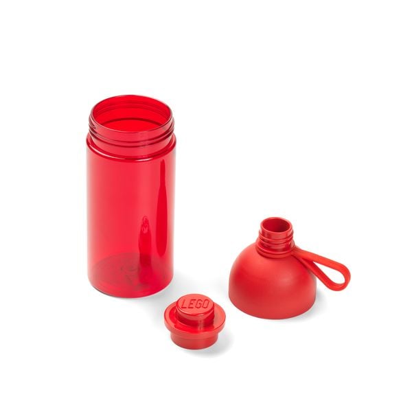Produktbild: LEGO&reg; Trinkflasche Transparent Rot
