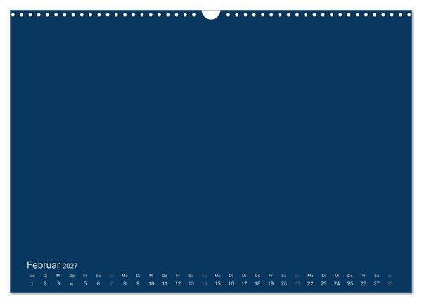 Produktbild: Bastelkalender - Dunkelblau (Wandkalender 2027 DIN A3 quer), CALVENDO Monatskalender
