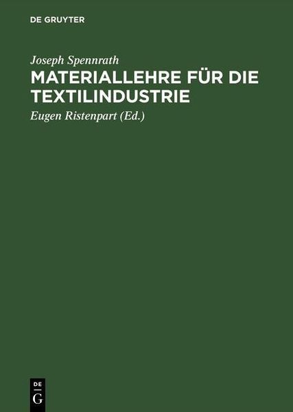 Produktbild: Materiallehre f&uuml;r die Textilindustrie