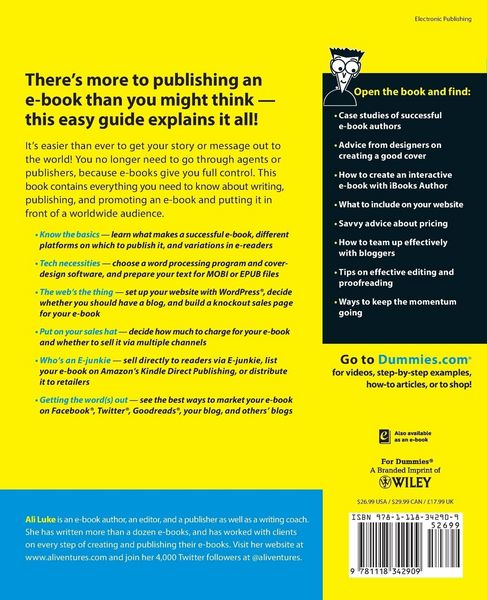Produktbild: Publishing E-Books For Dummies