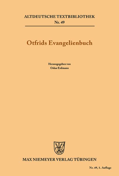 Produktbild: Otfrids Evangelienbuch