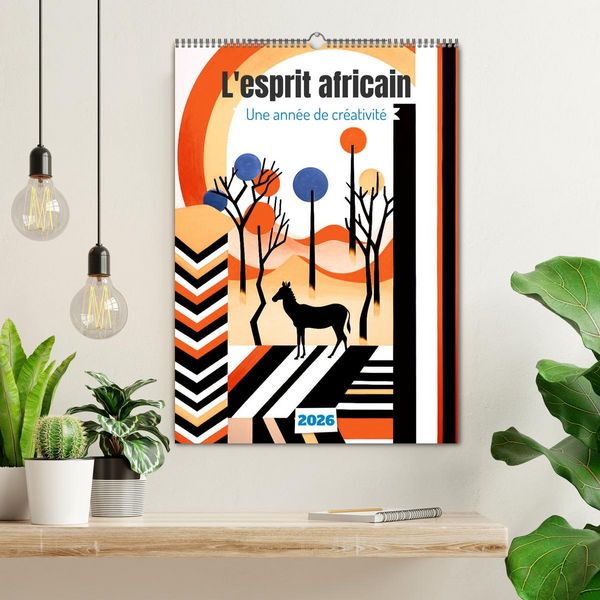 Produktbild: L'esprit africain (Calendrier mural 2026 DIN A2 horizontal), CALVENDO calendrier mensuel