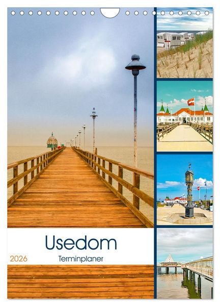 Produktbild: Usedom - Terminplaner (Wandkalender 2026 DIN A4 hoch), CALVENDO Monatskalender