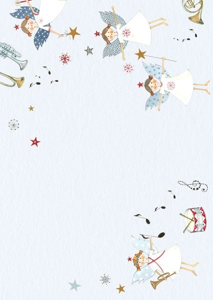Produktbild: Design Paper Besinnliche Weihnachten DIN A5. Mit Falz f&uuml;r Klappkarten