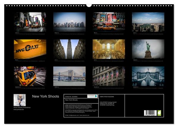 Produktbild: New York Shoots (Wandkalender 2026 DIN A2 quer), CALVENDO Monatskalender