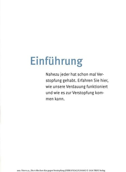 Produktbild: Die 4-Wochen-Kur gegen Verstopfung