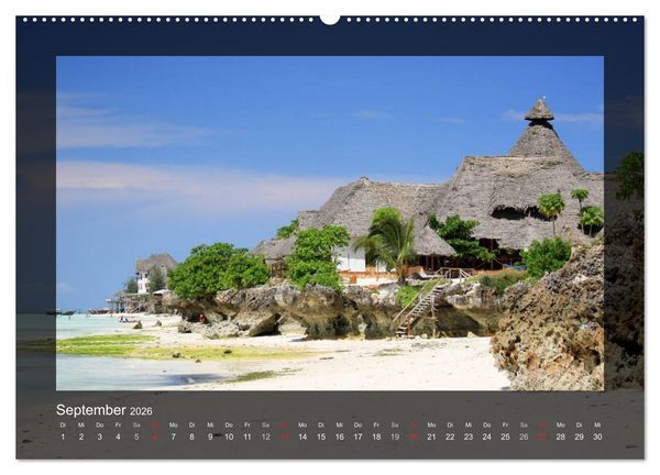 Produktbild: Sansibar (Wandkalender 2026 DIN A2 quer), CALVENDO Monatskalender