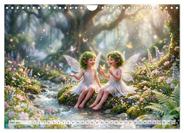 Produktbild: Im Zaubergarten der Feenkinder (Wandkalender 2027 DIN A4 quer), CALVENDO Monatskalender