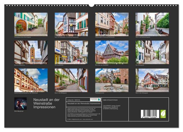 Produktbild: Neustadt an der Weinstra&szlig;e Impressionen (hochwertiger Premium Wandkalender 2026 DIN A2 quer), Kunstdruck in Hochglanz