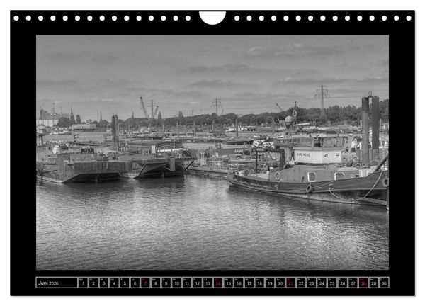 Produktbild: Hamburg Kuntergrau (Wandkalender 2026 DIN A4 quer), CALVENDO Monatskalender