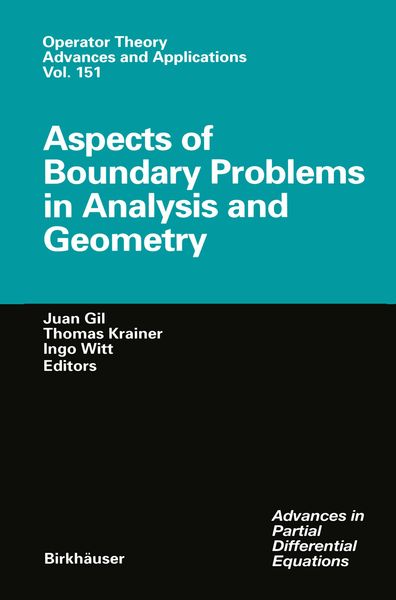 Produktbild: Aspects of Boundary Problems in Analysis and Geometry