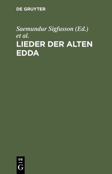 Produktbild: Lieder der alten Edda