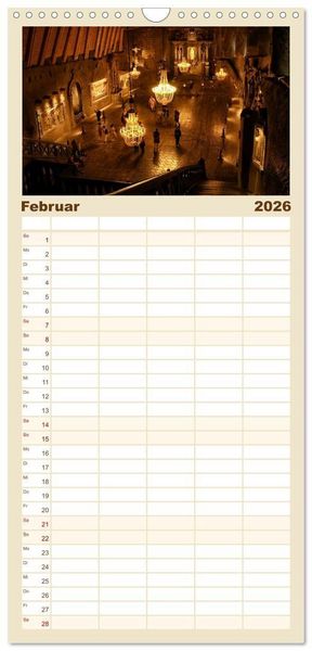 Produktbild: Familienplaner 2026 - Besucht doch mal Krakau mit 5 Spalten (Wandkalender, 21 x 45 cm) CALVENDO