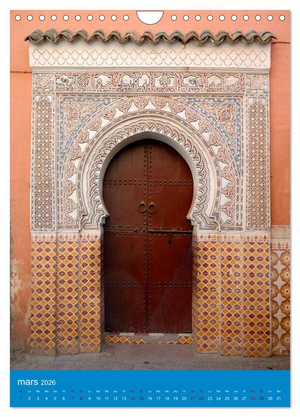 Produktbild: Portes Orientales (Calendrier mural 2026 DIN A4 horizontal), CALVENDO calendrier mensuel