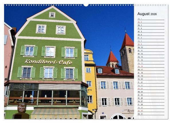 Produktbild: Die Farben von REGENSBURG (Wandkalender 2026 DIN A2 quer), CALVENDO Monatskalender
