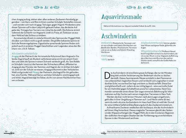 Produktbild: Das gro&szlig;e Buch der Monster, Zauber- und Tierwesen f&uuml;r Potter-Fans