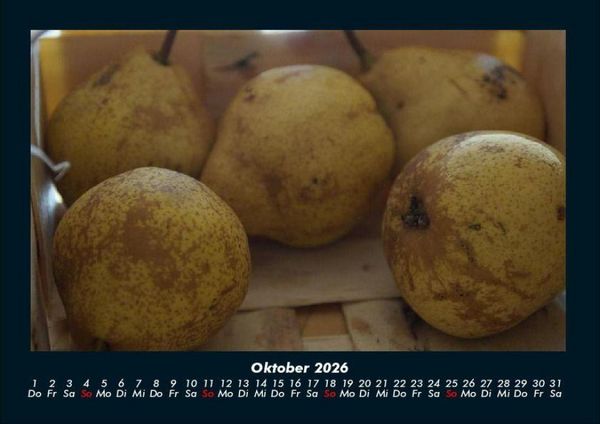 Produktbild: Obstkalender 2026 Fotokalender DIN A4