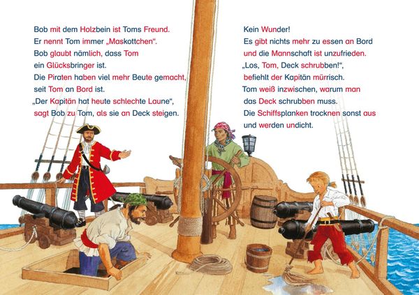 LESEMAUS zum Lesenlernen Sammelbände: Die spannendsten Piraten-Silben-Geschichten