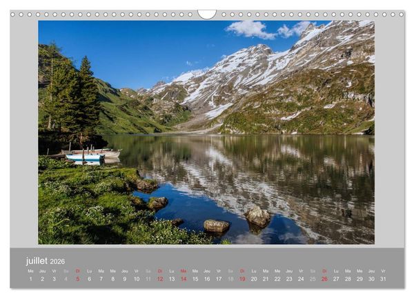 Produktbild: Suisse - Paysage de montagnes 2026 (Calendrier mural 2026 DIN A3 vertical), CALVENDO calendrier mensuel