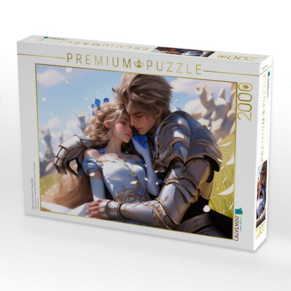 Produktbild: CALVENDO Puzzle Ritter und Prinzessin - Manga Style | 2000 Teile Lege-Gr&ouml;&szlig;e 90x67cm Foto-Puzzle f&uuml;r gl&uuml;ckliche Stunden