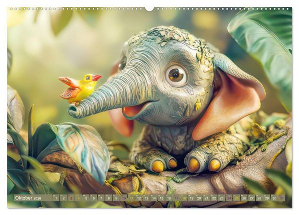 Produktbild: Kleine Wunderwelt - Kinderkalender (hochwertiger Premium Wandkalender 2026 DIN A2 quer), Kunstdruck in Hochglanz
