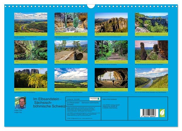 Produktbild: Im Elbsandstein - S&auml;chsisch-b&ouml;hmische Schweiz (Wandkalender 2026 DIN A3 quer), CALVENDO Monatskalender