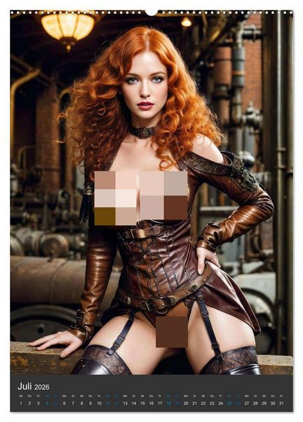 Produktbild: Sinnlicher Steampunk (hochwertiger Premium Wandkalender 2026 DIN A2 hoch), Kunstdruck in Hochglanz