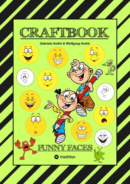 Produktbild: Craftbook - Kreatives Zeichnen - Lustige Gesichter und Mimiken - R&auml;tsel - Tolle Malvorlagen - Selbstportr&auml;t