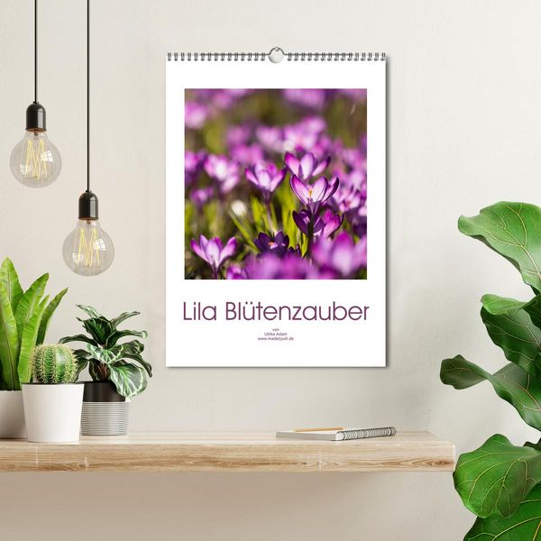 Produktbild: Lila Bl&uuml;tenzauber (Wandkalender 2026 DIN A3 hoch), CALVENDO Monatskalender