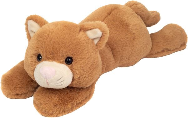 Teddy Hermann 93949 - Katze Kikki mit Schlenkerbeinen, Plüschtier, braun, 35 cm
