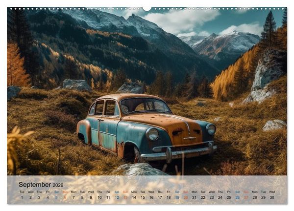 Produktbild: Old machine - nobody's child (High Quality Premium Wall Calendar 2026 DIN A2 landscape),CALVENDO 12 Month Wall Calendar