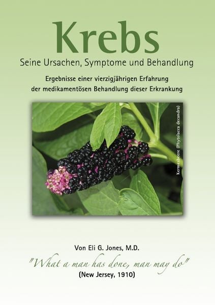 Krebs - Eli G. Jones (1910), Taschenbuch von , Epubli, 9783844236248