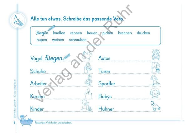 Produktbild: Mein Verben-Lernheft 1