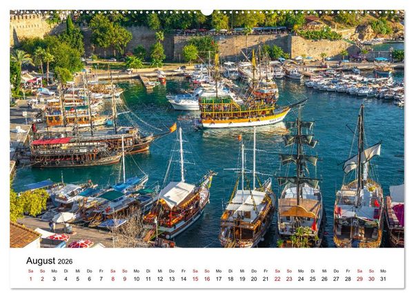 Produktbild: T&uuml;rkei, Antalya: Urlaubsparadies am Mittelmeer (Wandkalender 2026 DIN A2 quer), CALVENDO Monatskalender