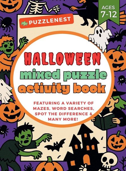 Produktbild: Halloween Mixed Puzzle Activity Book