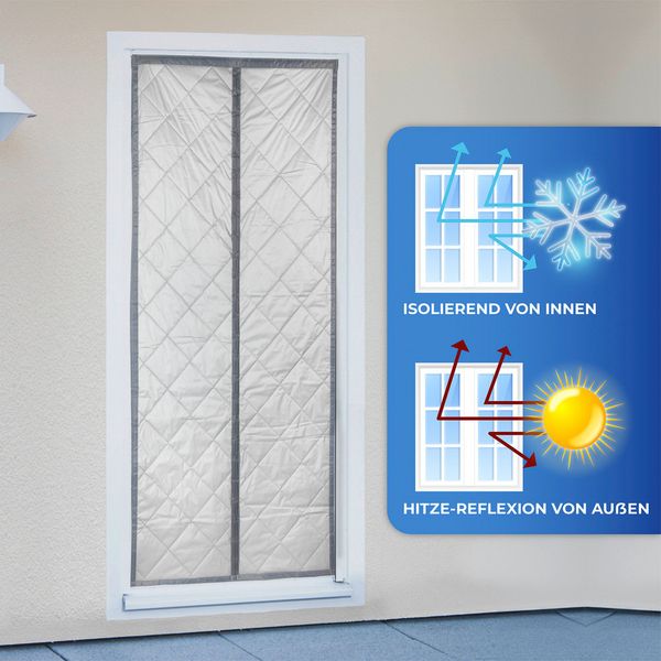 Produktbild: T&uuml;rvorhang , mit reflektierender Au&szlig;enseite