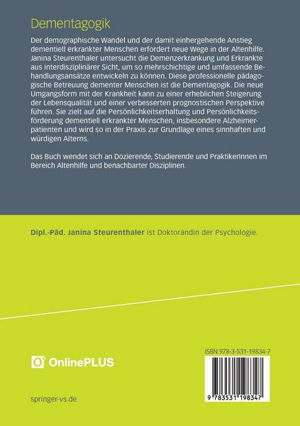 Produktbild: Dementagogik
