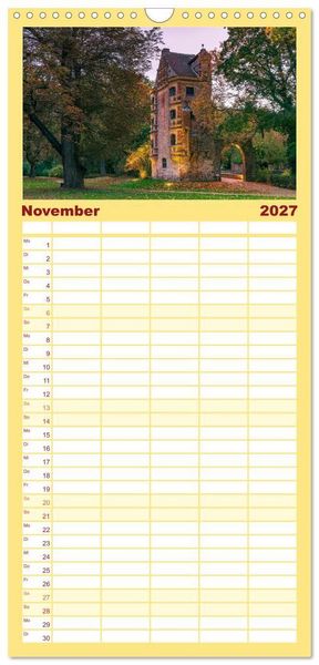 Produktbild: Familienplaner 2027 - Schl&ouml;sser und G&auml;rten in Brandenburg mit 5 Spalten (Wandkalender, 21 x 45 cm) CALVENDO
