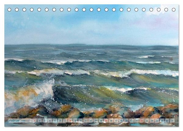 Produktbild: Heiligenhafen in Aquarell (Tischkalender 2026 DIN A5 quer), CALVENDO Monatskalender