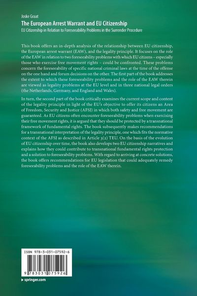 Produktbild: The European Arrest Warrant and EU Citizenship