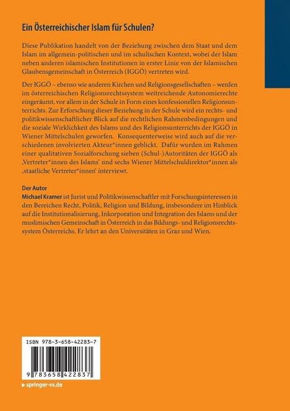 Produktbild: Ein &Ouml;sterreichischer Islam f&uuml;r Schulen?