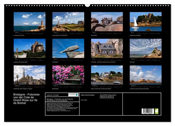 Produktbild: Bretagne - Fotoreise von der Cote de Granit Rose zur Ile de Brehat (Wandkalender 2026 DIN A2 quer), CALVENDO Monatskalender